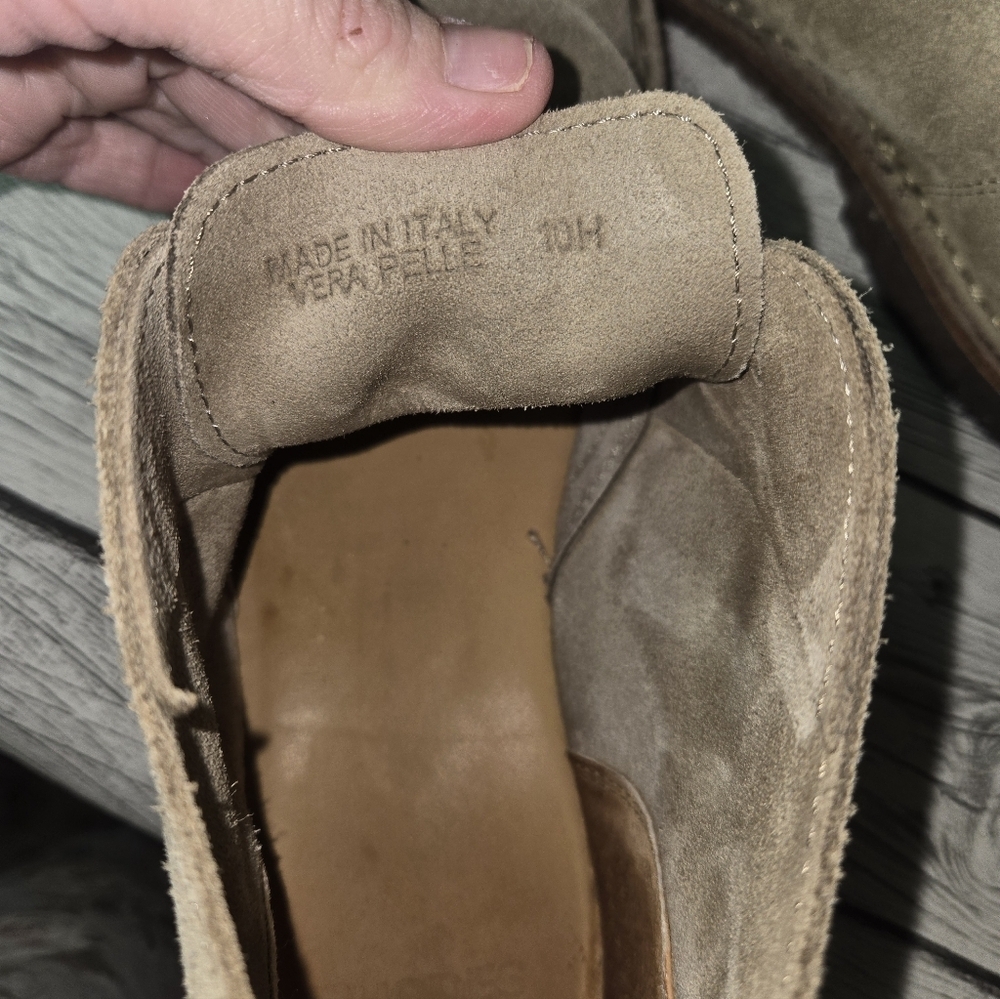 Rhodes Made in Italy Suede Chukka Boots Desert Style Crepe Sole Size 10 - Picture 11 of 16